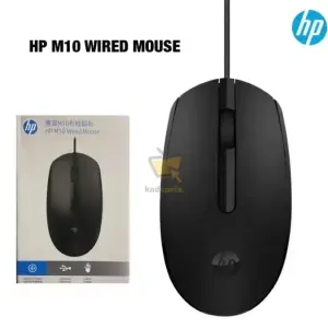 HP M10 Wired USB Optical Mouse – Mini Laptop & Desktop Mouse