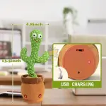 Interactive Singing & Dancing Cactus Toy | Kids Musical Talking Toy with Color Box